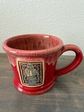 2023 Deneen Pottery Bones Coffee Company White Russian Red Mug